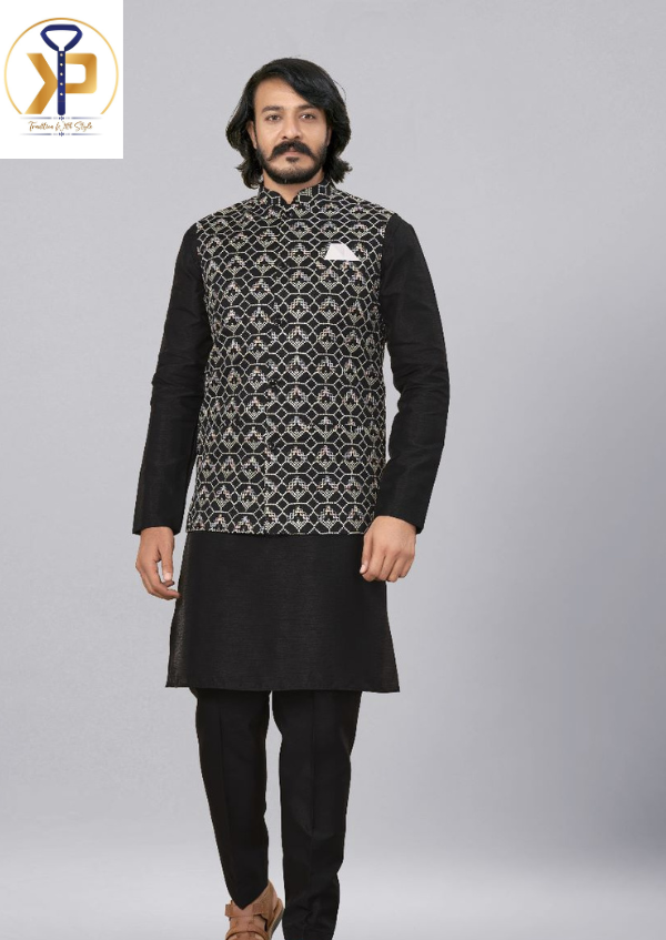 Buy Nehru Jacket Online Plus Size Black Nehru Jacket Kurtapyjama