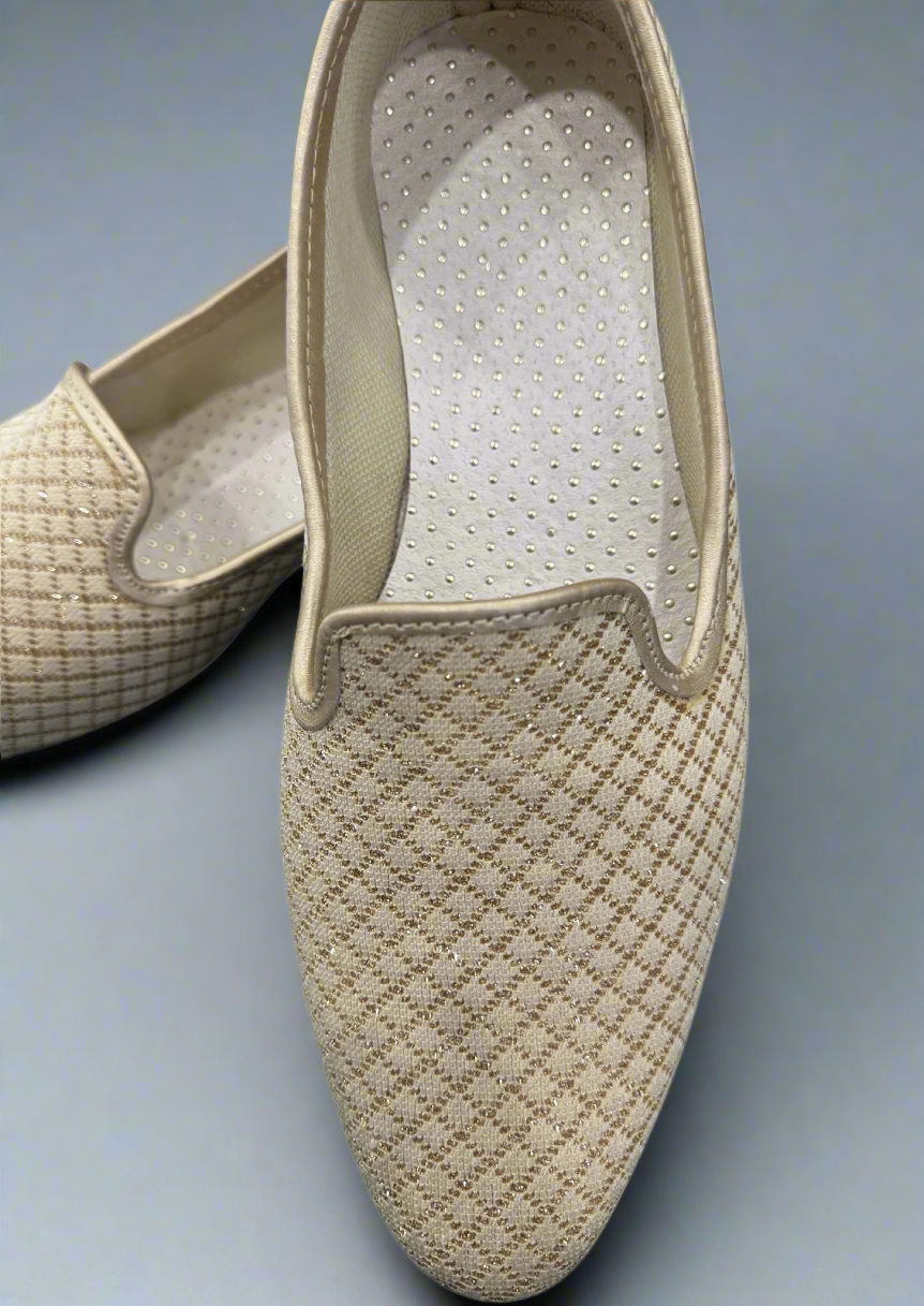 KPL0019 Beige Gold Jutti/Khussa For Men - Kurtapyjama.ca