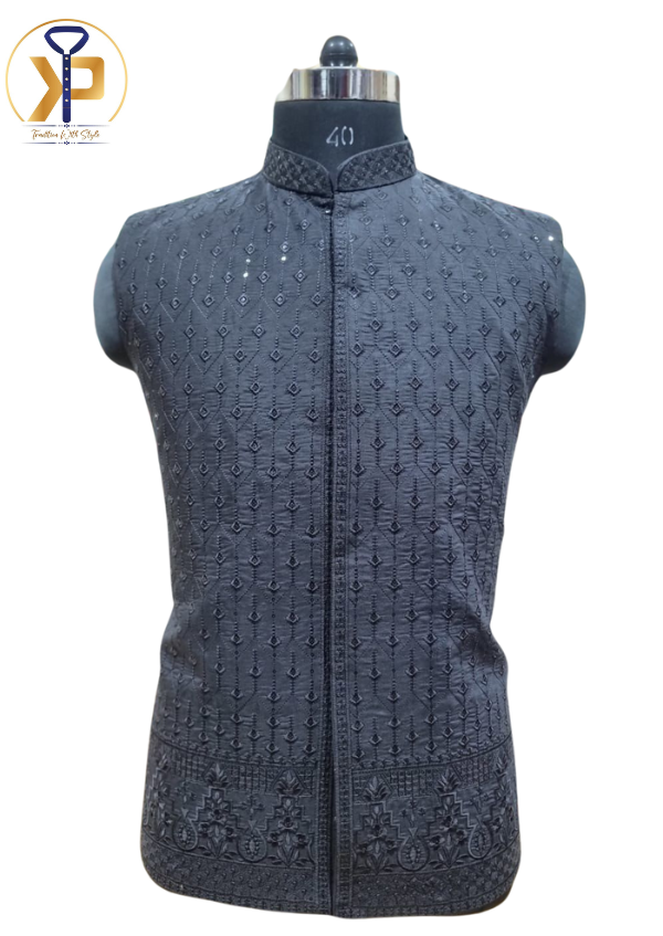 Black nehru jacket hotsell