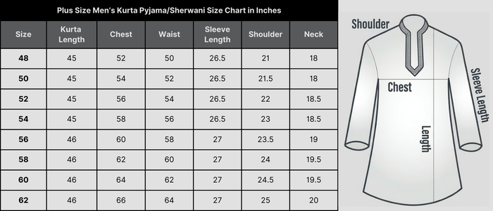 KPD4054 Plus Size White Thread Work Kurta Pyjama