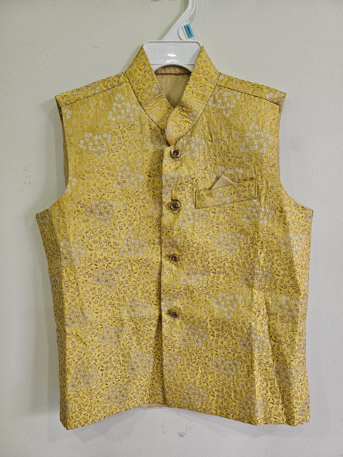 yellow designer nehru 5-6y
