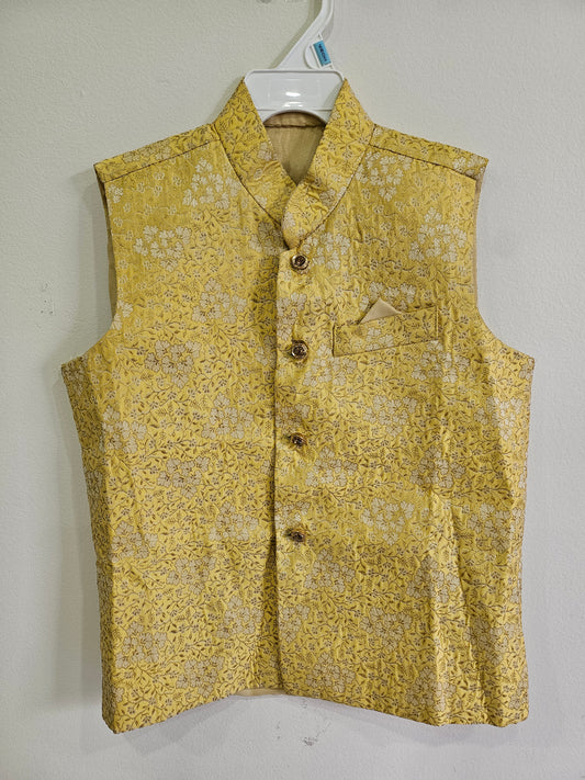 yellow designer nehru 5-6y