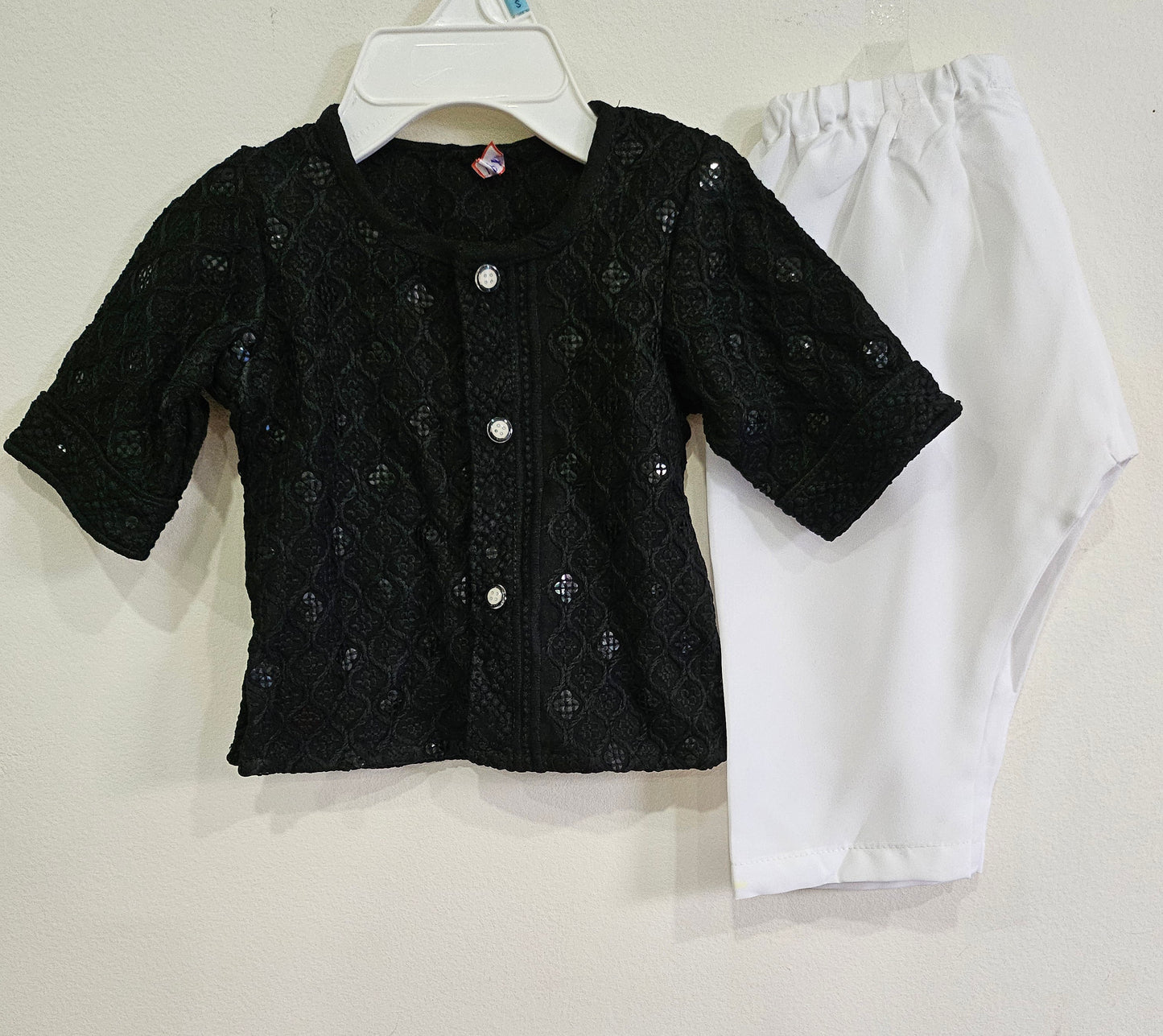 black kurta pyjama set