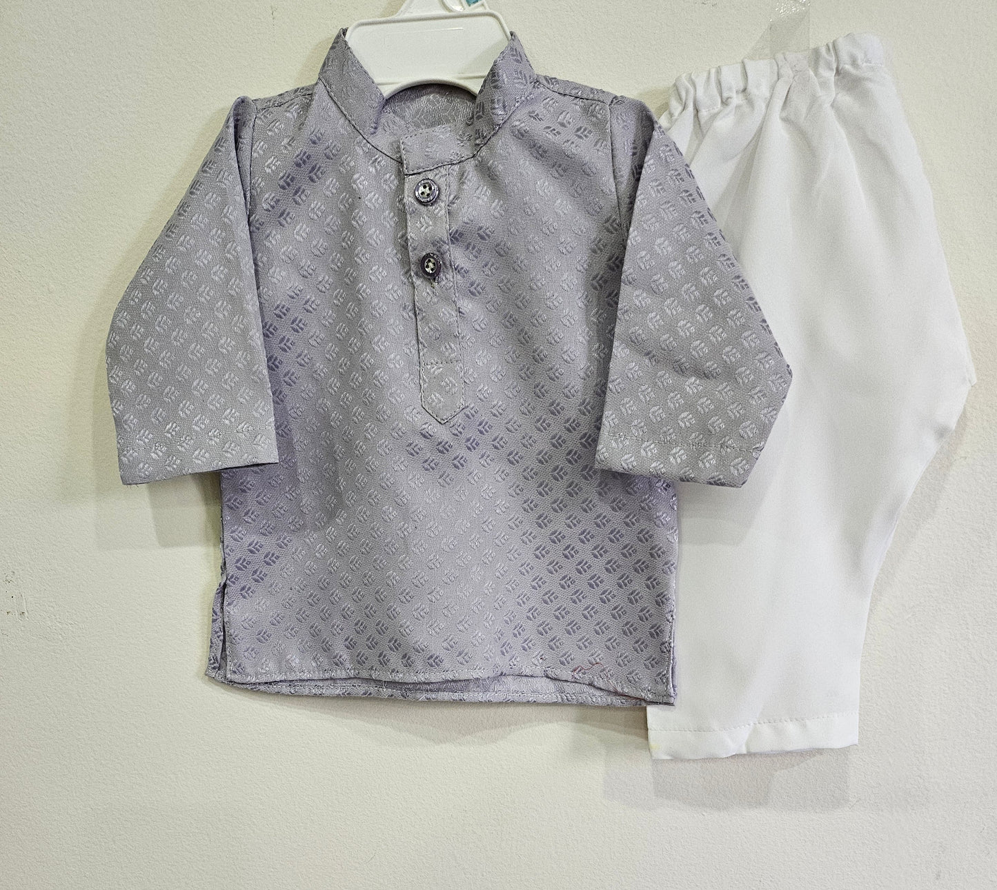 grey kurta set for kids