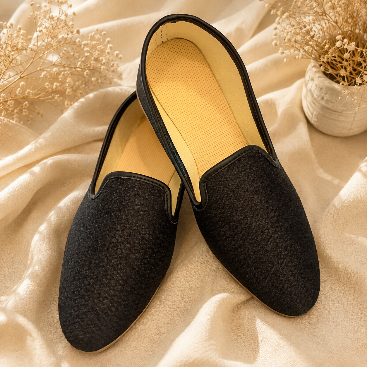 KPL0079 Black Self-Design Jutti