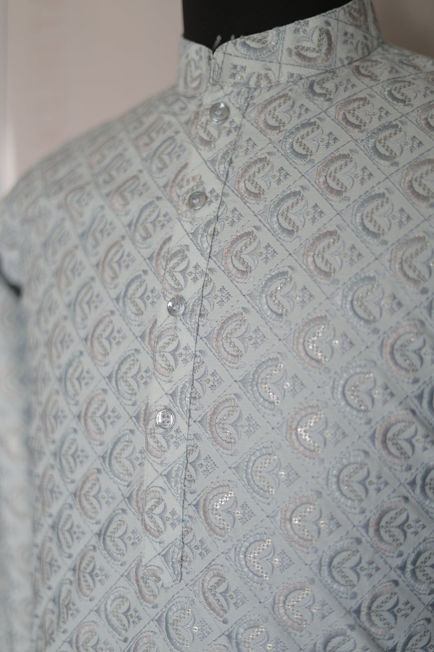 KPD6186 Powder Blue Kurta Pyjama Set