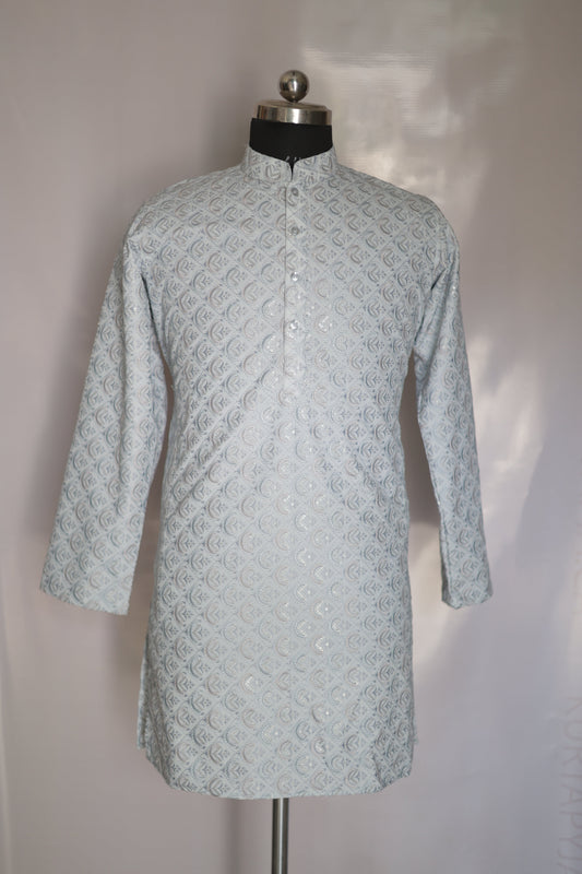 KPD6186 Powder Blue Kurta Pyjama Set