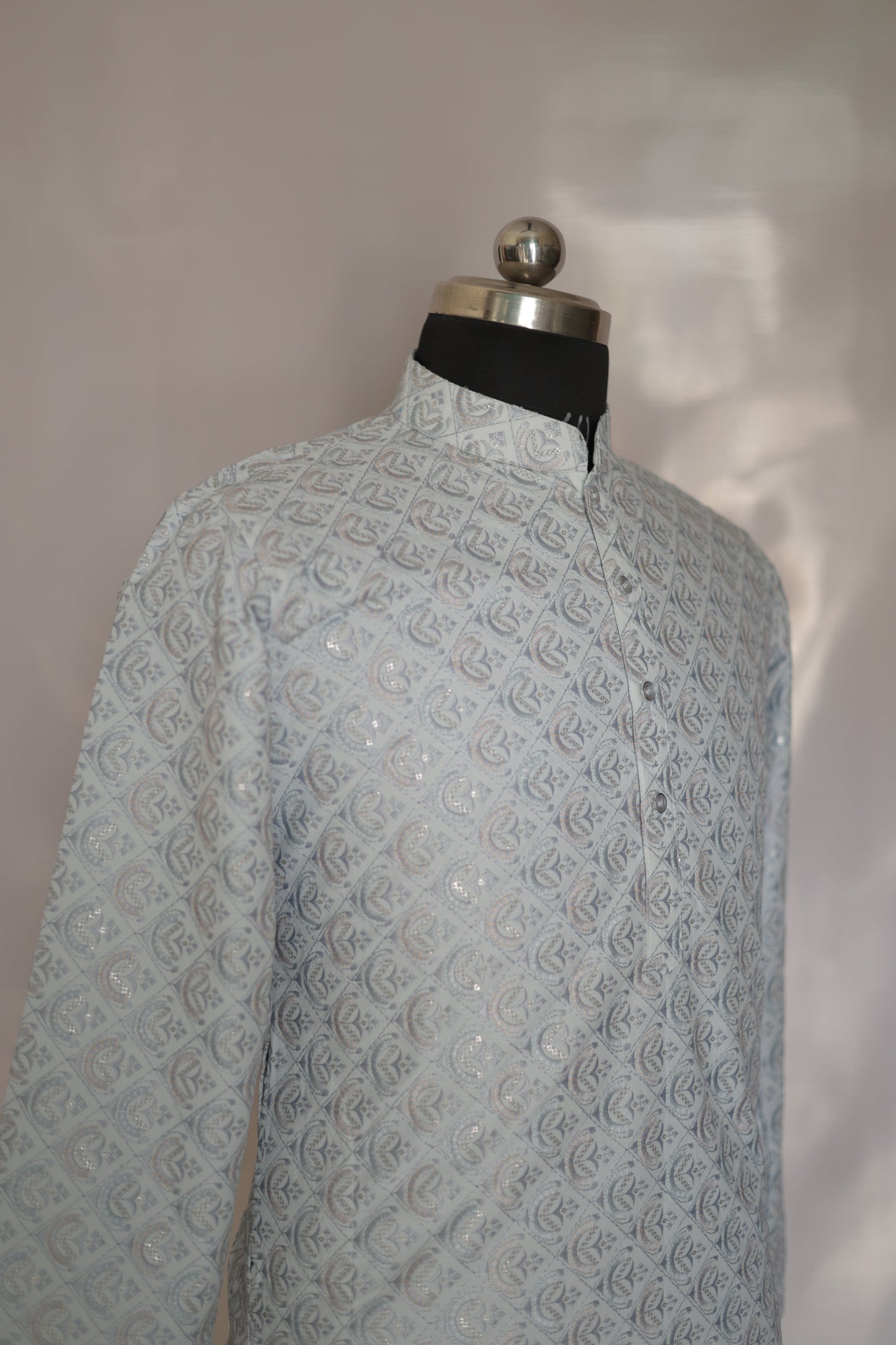 KPD6186 Powder Blue Kurta Pyjama Set