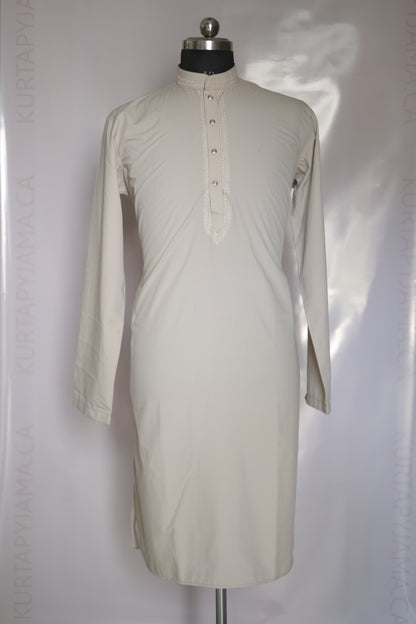 KPD6206 Soft Ivory Embroidery Kurta Pyjama Set