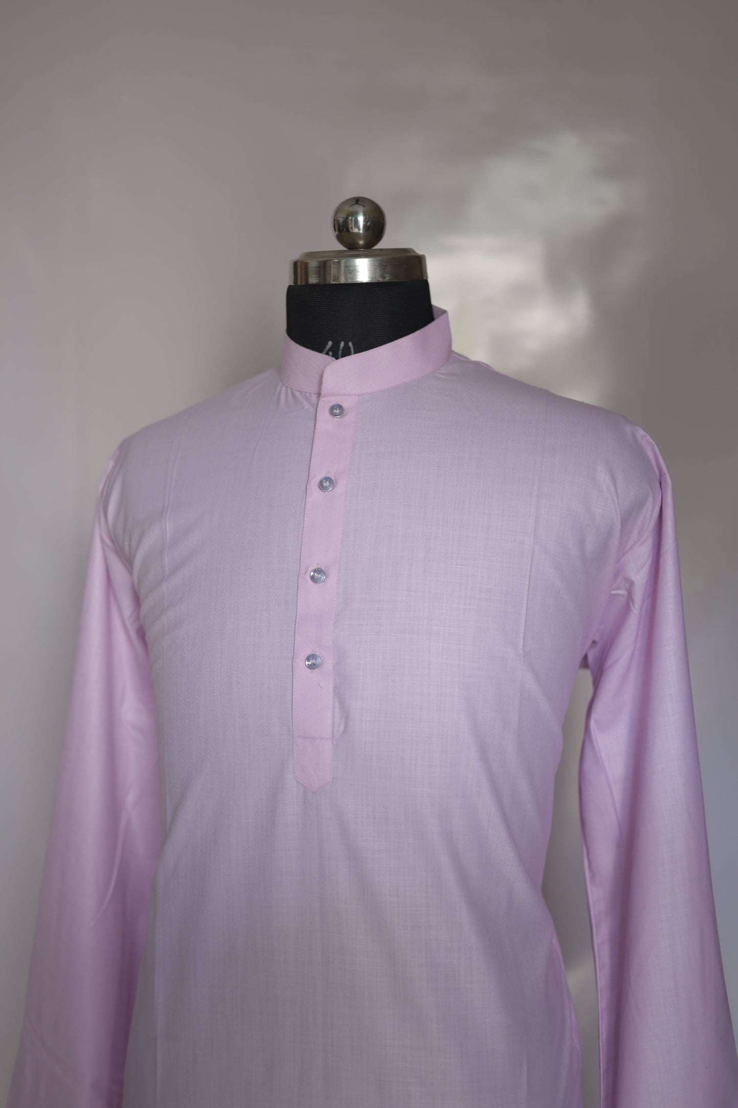 KPD4071 Plus Size Plain Lavender Kurta with Pyjama