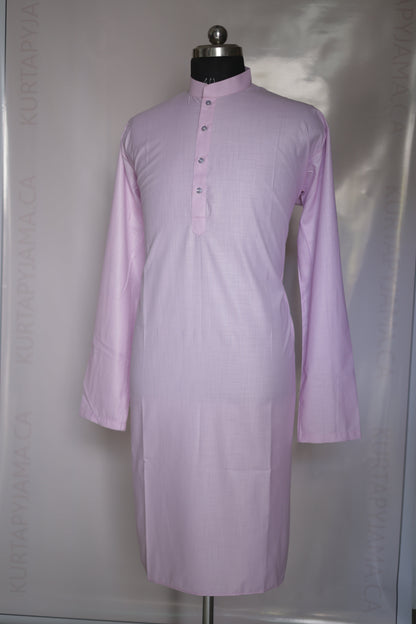 KPD4071 Plus Size Plain Lavender Kurta with Pyjama
