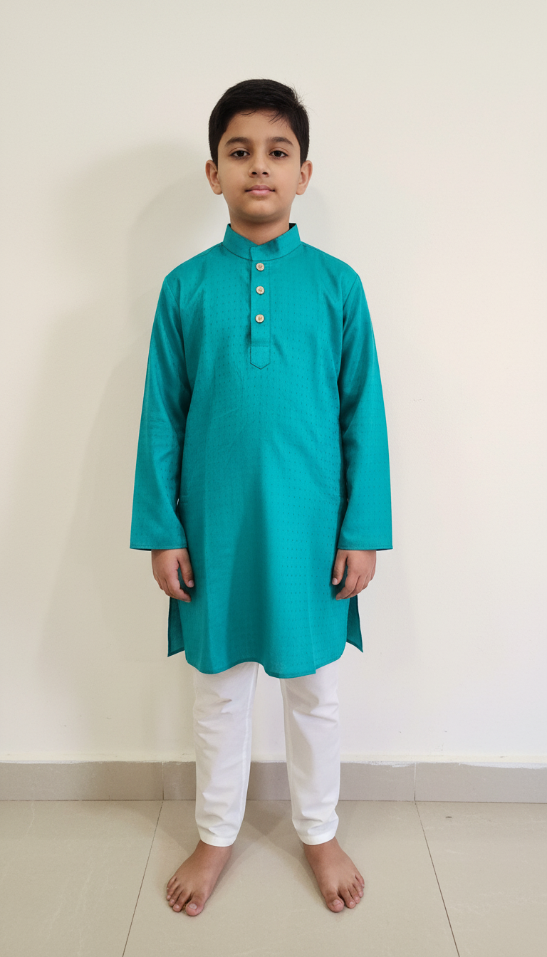KPK7060 Blue Kurta Pyjama Set 5-6y