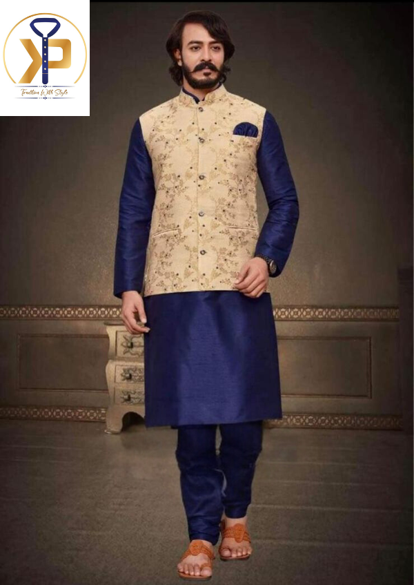 Golden nehru jacket