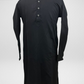 KPD5069 Plus Size Black Kurta with Straight Pyjama