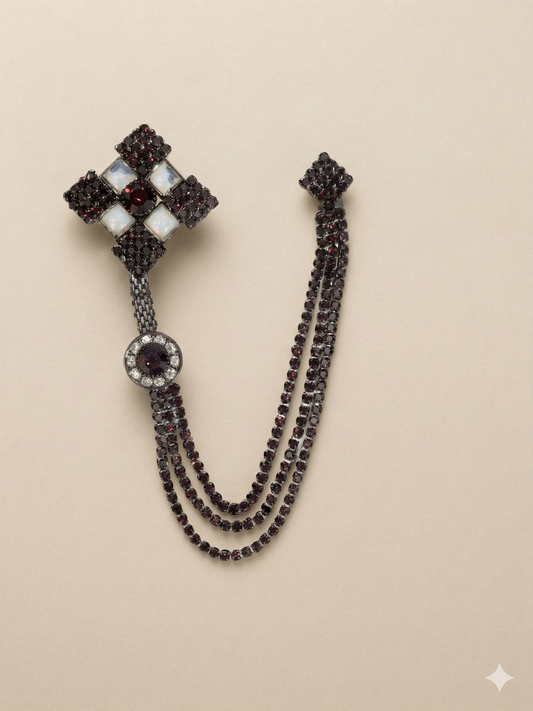 KPB0005 Black Brooch