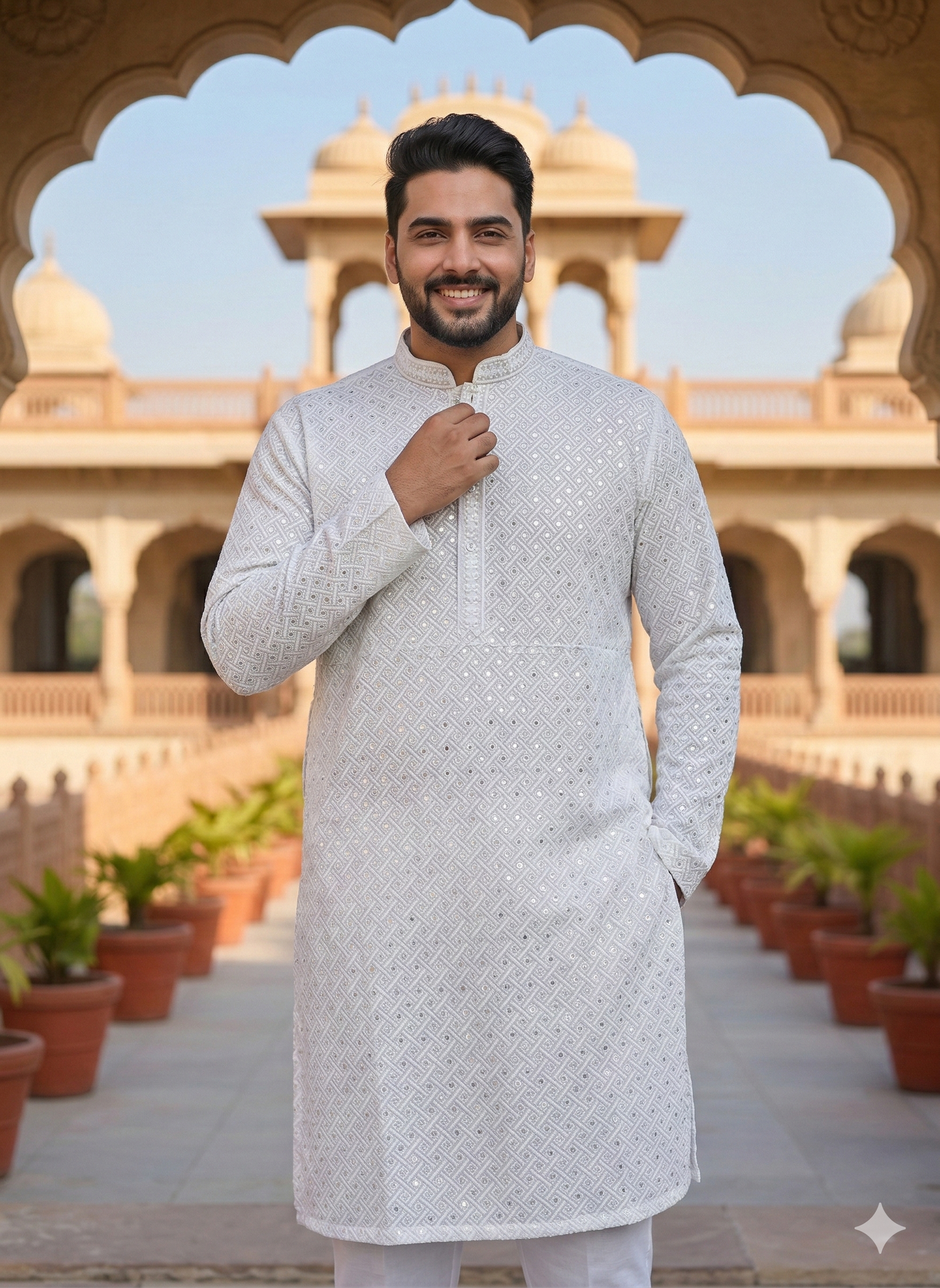 KPD4066 Plus Size Grey Kurta with Pyjama