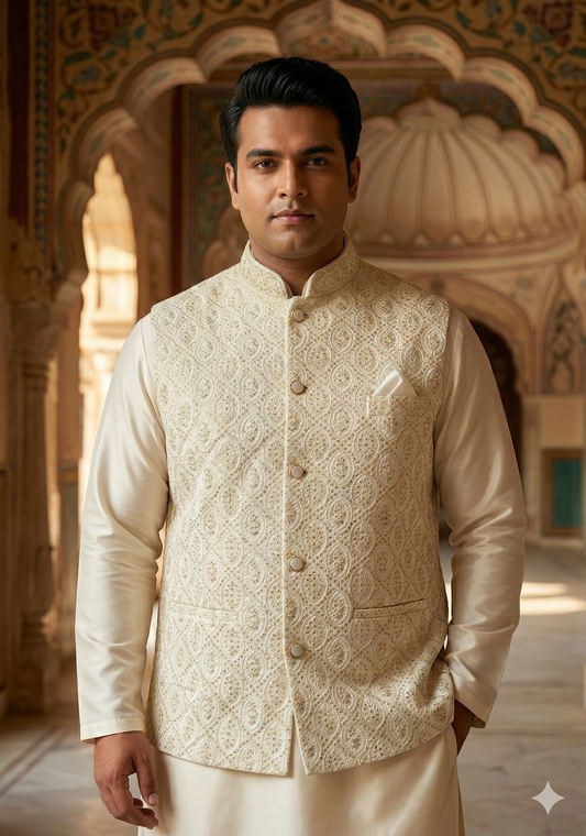 KPD5278 Plus Size Designer Nehru Jacket