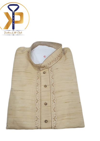 golden kurta pyjama set