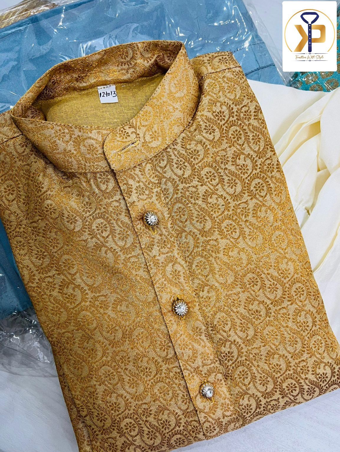 Golden kurta pyjama set in canada