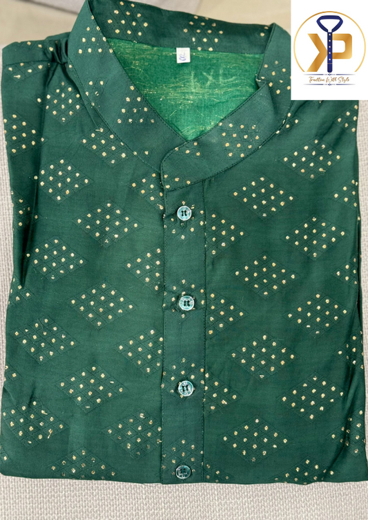 green plus size kurta pyjama set for men toronto