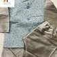 KPK7077 Grey Kurta Pyjama Set with Nehru Jacket 6m