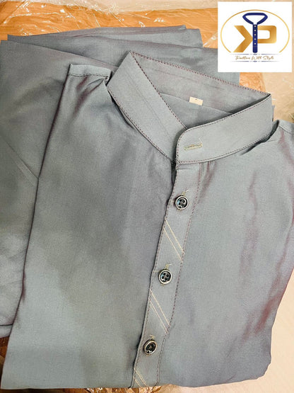 Grey Kurta Pyjama Set in Canada