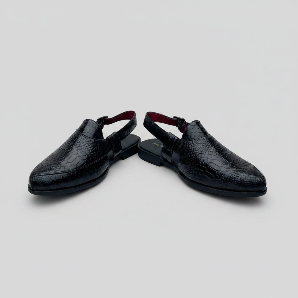 KPL0066 Black Sandal For Men