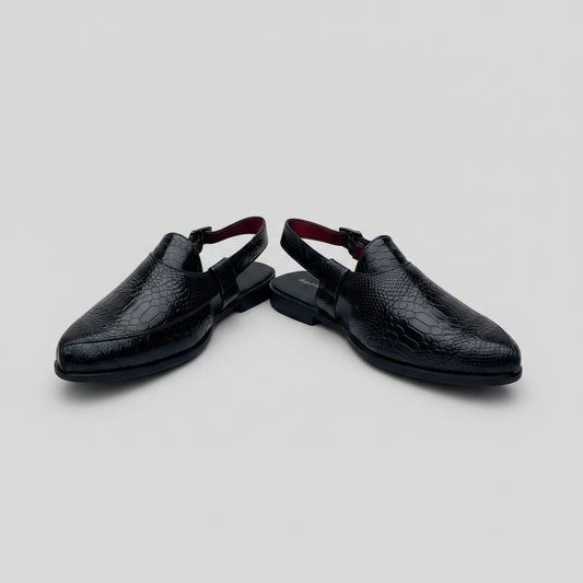 KPL0066 Black Sandal For Men