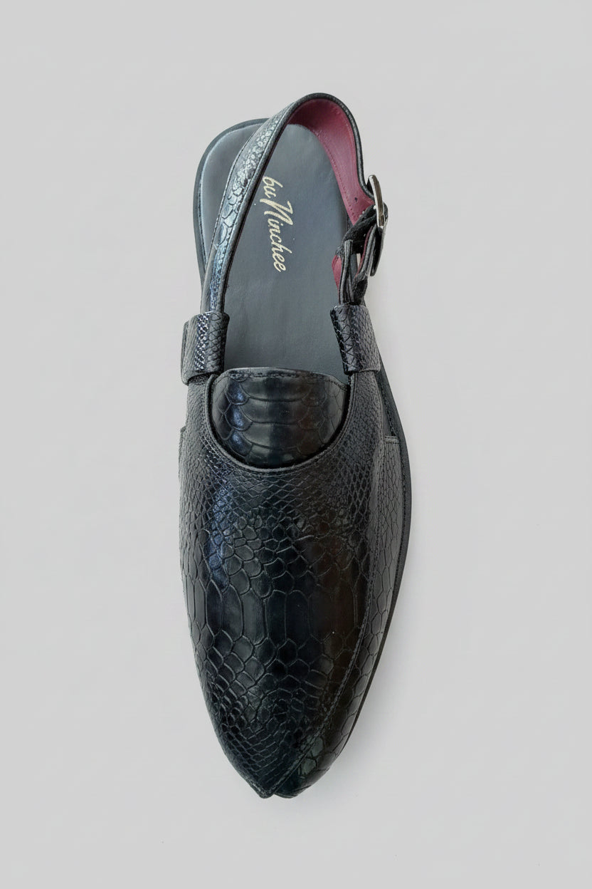 KPL0066 Black Sandal For Men