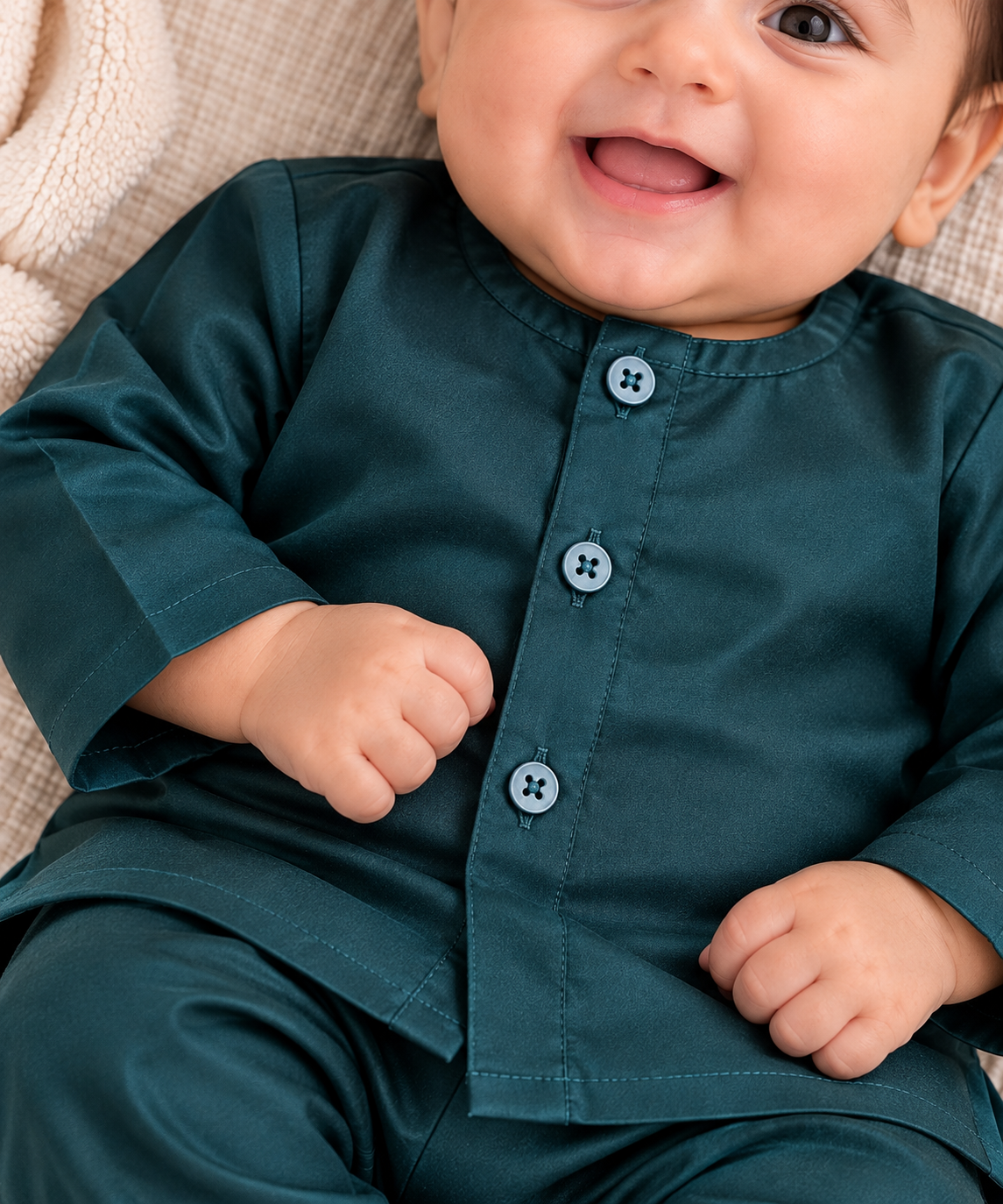 KPK5006 Deep Teal Kurta Pyjama Set Newborn