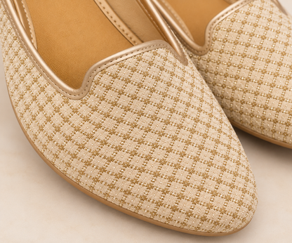 KPL0019 Beige Gold Jutti/Khussa For Men