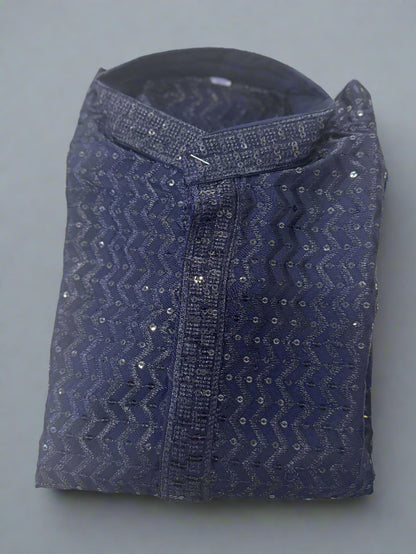 KPD5210 Navy Blue Kurta Pyjama - Kurtapyjama.ca