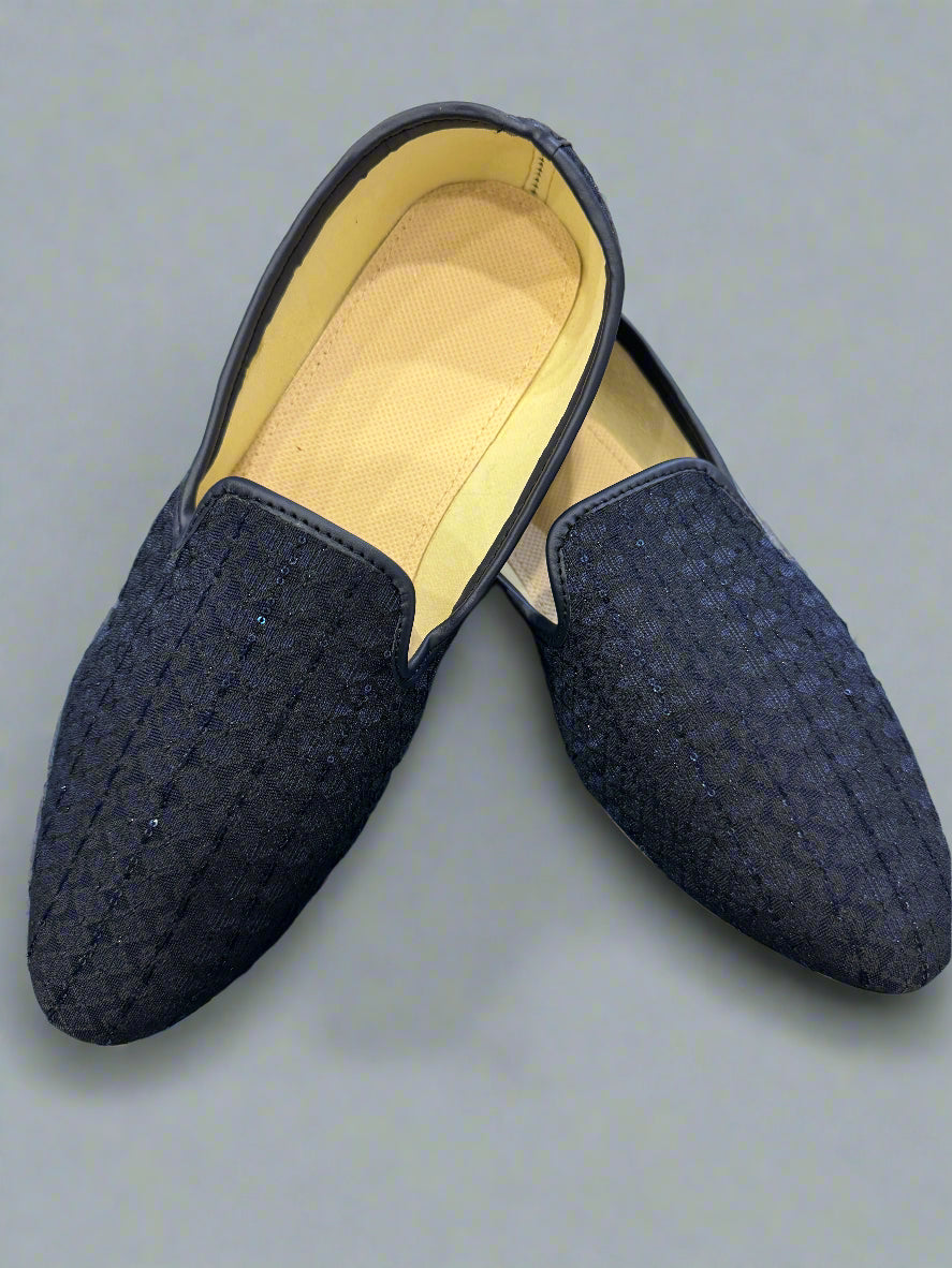 black khussa/jutti for men