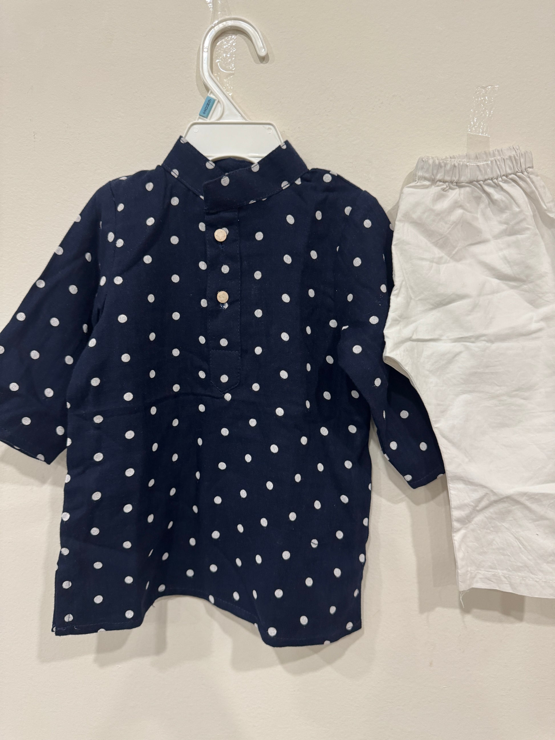 navy blue kurta pyjama boys