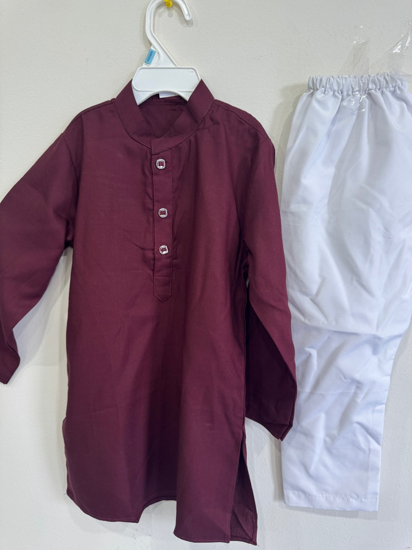maroon kurta pyjama for boys