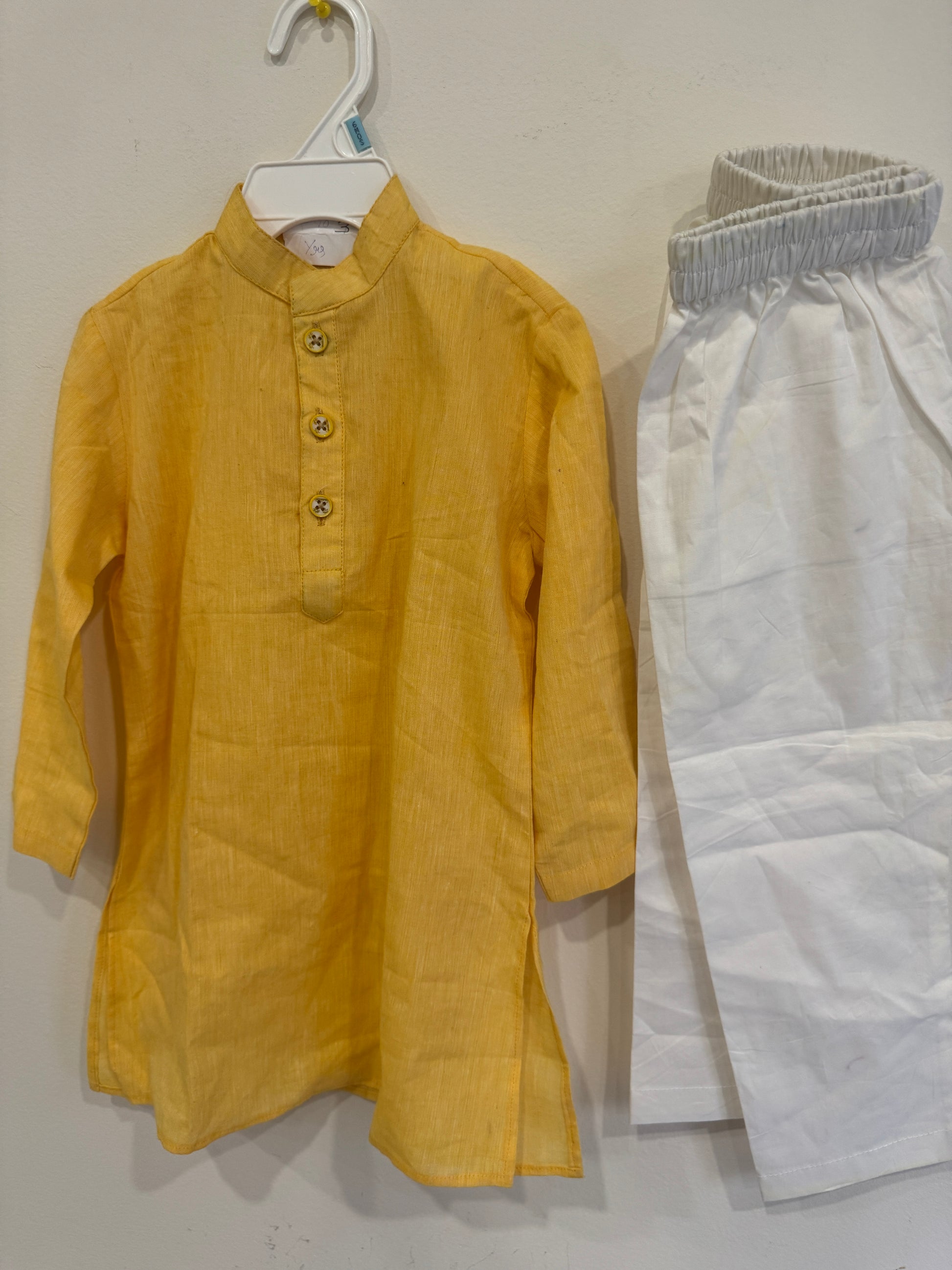 yellow kurta pyjama 2-3 y boys