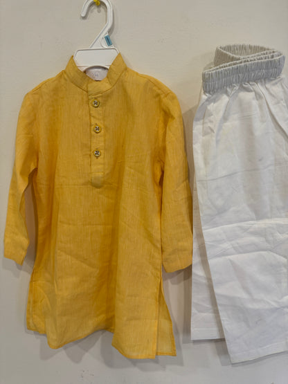 yellow kurta pyjama 2-3 y boys