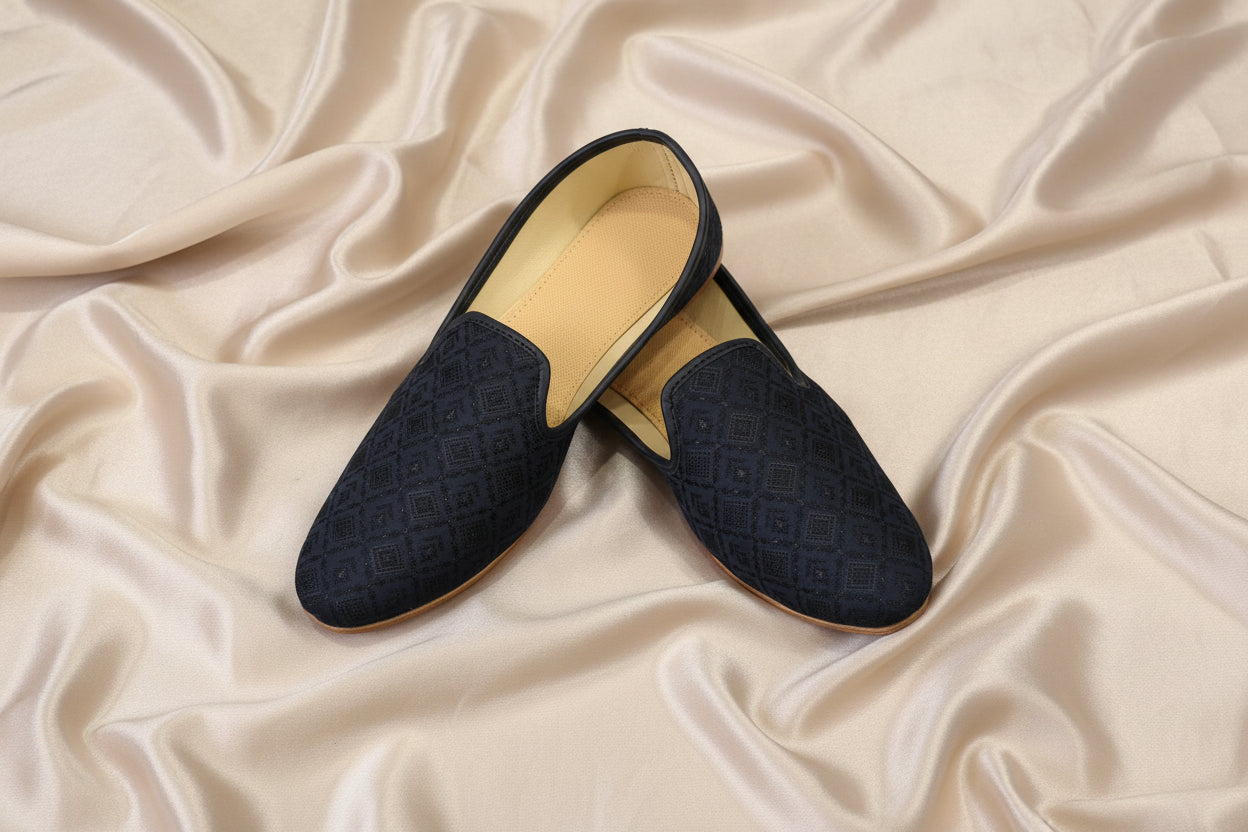KPL0054 Navy Blue Jutti/Khussa For Men