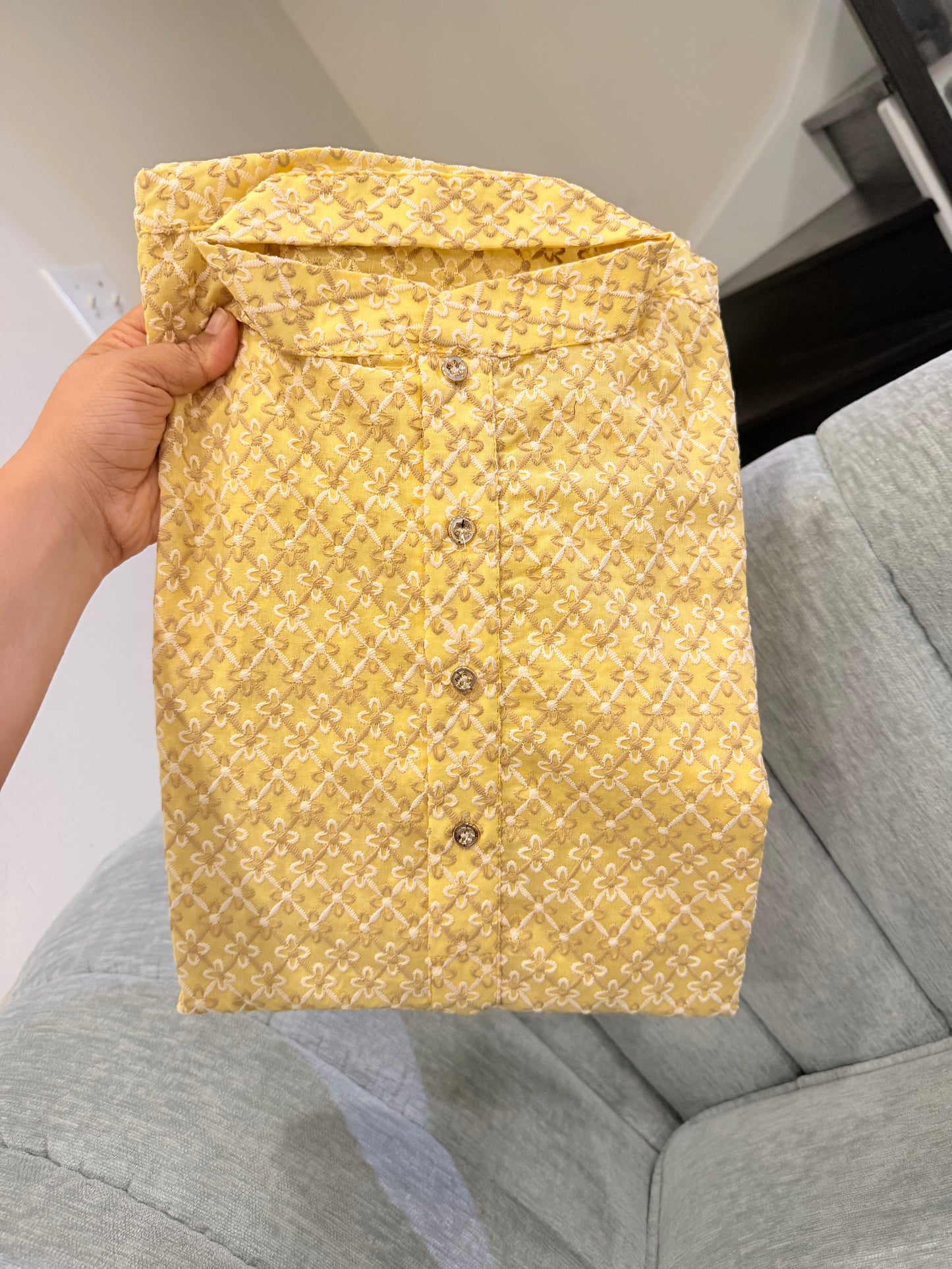 KPD6269 Mango Yellow Kurta Pyjama Set