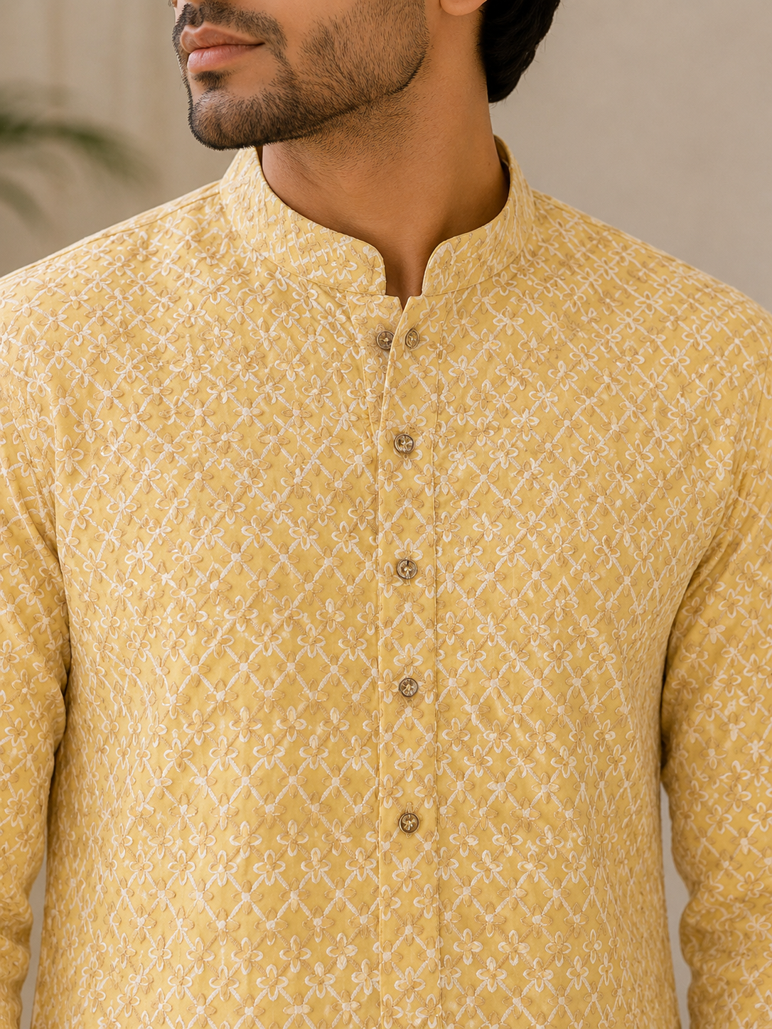 KPD6269 Mango Yellow Kurta Pyjama Set