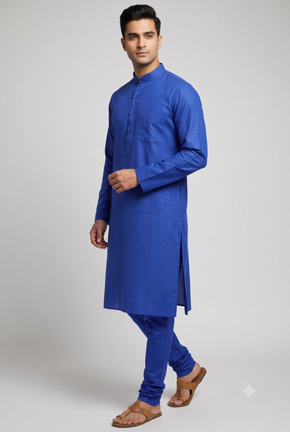 KPC1073 Dark Blue Kurta Pyjama Set