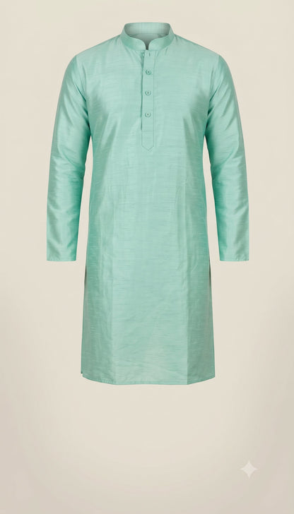 KPK7004 Green Kurta With White Pyjama Set