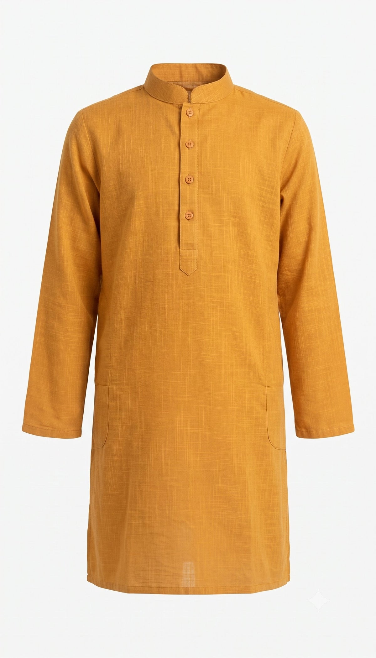 KPK7063 Orangish Kurta White Pyjama Set 5-6y