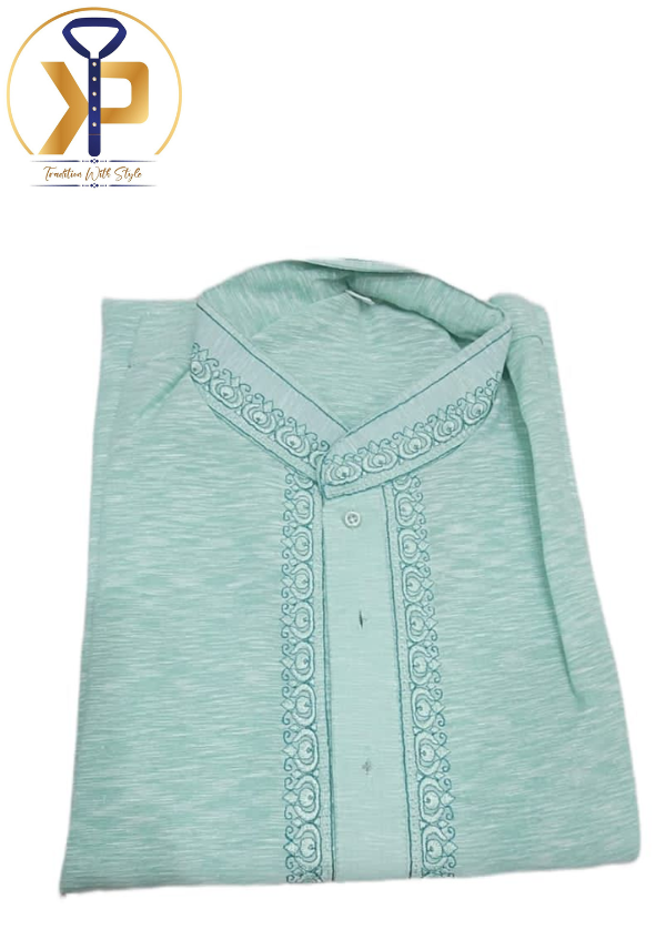 light blue kurta pyjama set