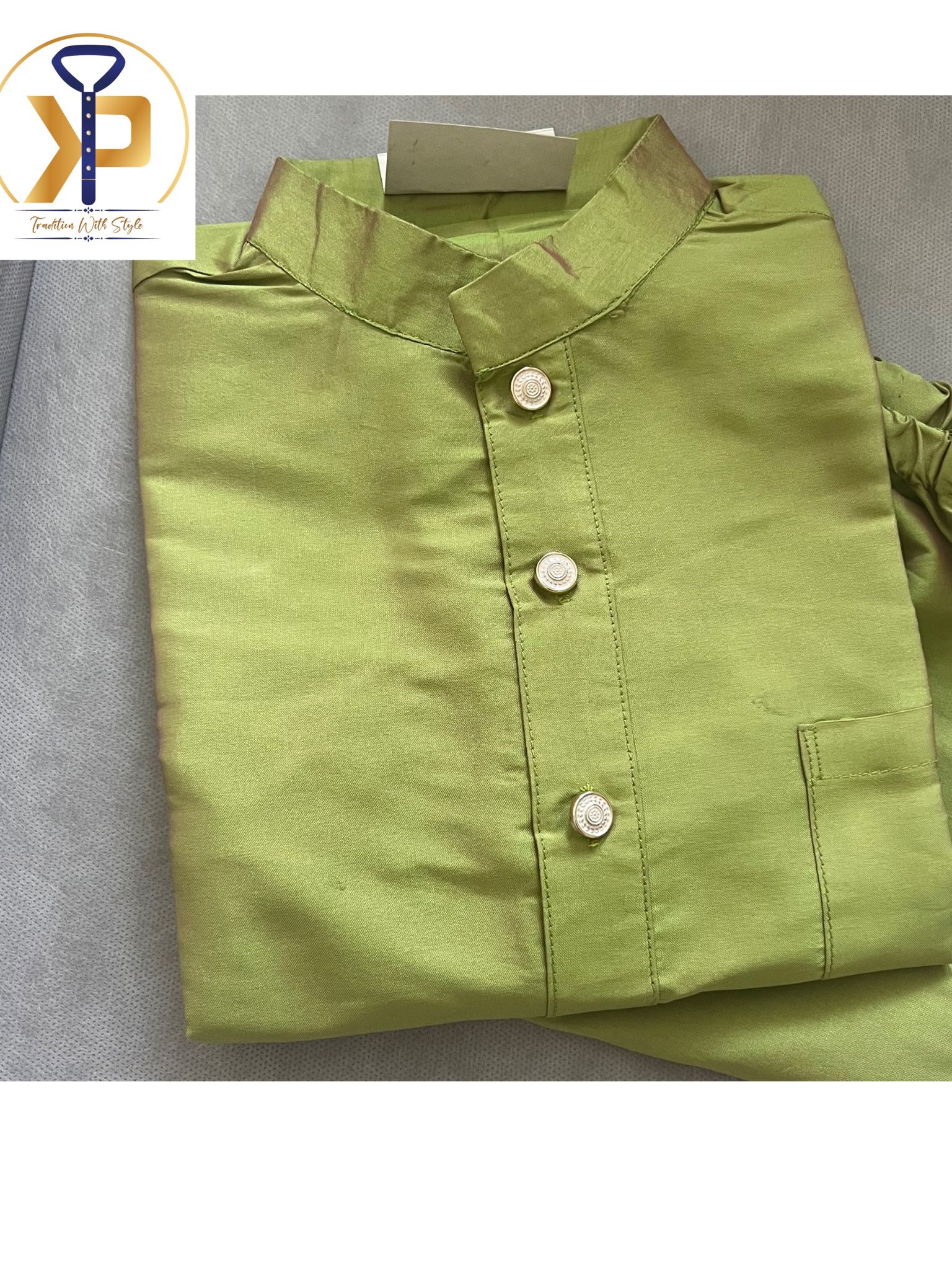 light green kurta pyjama for kids