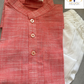 light red kurta white pyjama for kids