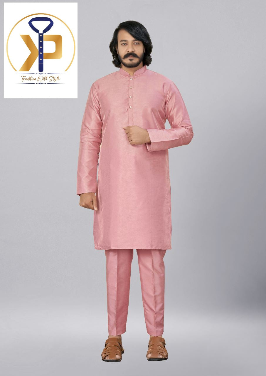 light pink kurta pyjama set