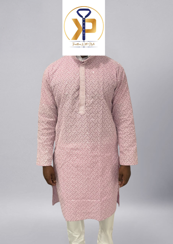 lilac kurta pyjama for men