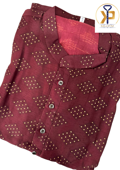 maroon heavy plus size kurta pyjama for men ontario