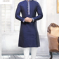 navy blue kurta pyjama